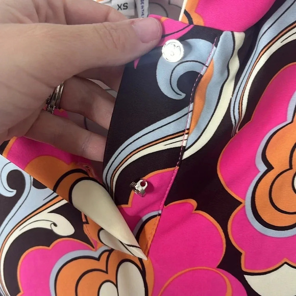 Jude Connally Pink Retro Collared Mini Dress - Picture 4 of 6